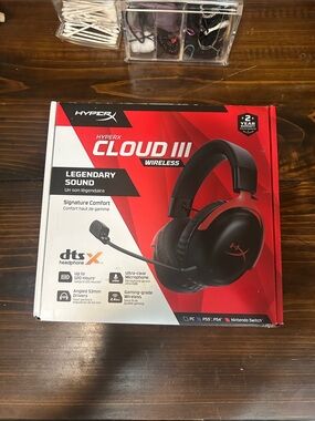 HyperX Cloud III Wireless Gaming Headset - Black/Red